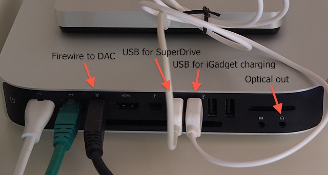 connecting speakers to mac mini